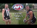 Pat McAfee Tests The Australian Football League's Ball