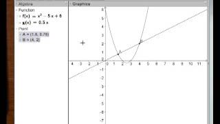 Finding Intersection Points in Geogebra