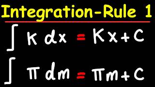 Indefinite Integral for Beginners (Rule 1) | Calculus