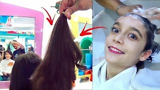 DOEI MEU CABELO!!! ★ NOVO LOOK e DIVERSÃO no PLAYGROUND do CABELEIREIRO!!! ★ VLOG Corte Solidário