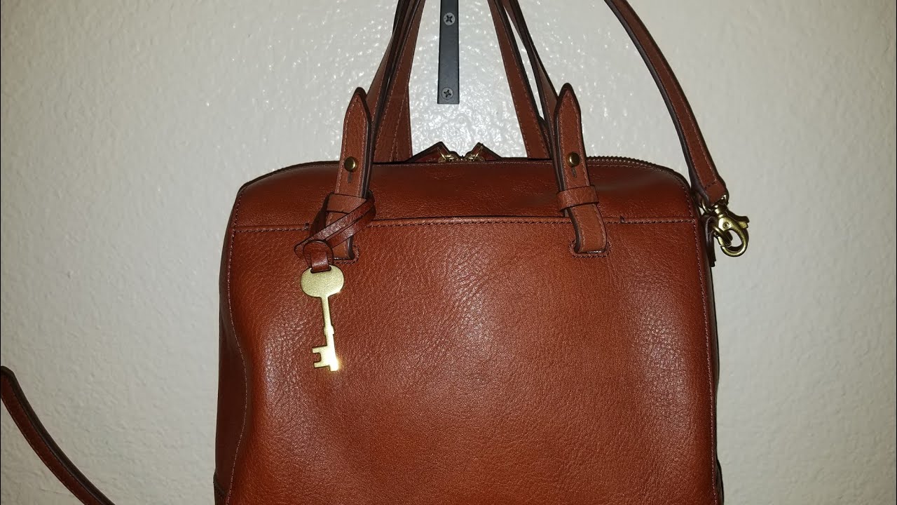 What's in my bag fossil rachel satchel 