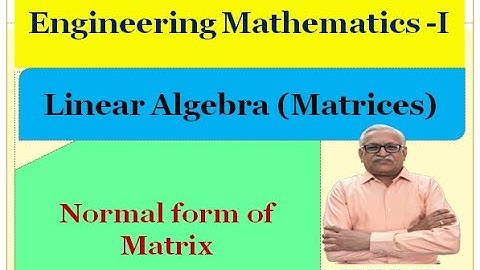 Normal form of Matrix