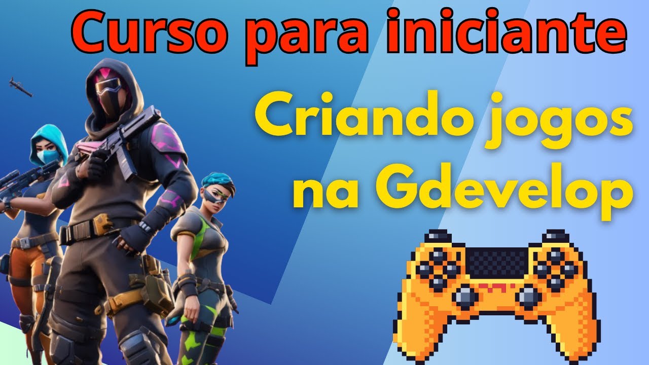 Como criar jogos sem programar - Gdevelop - aula 1 - YouTube