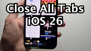 iOS 26: How to Close All Tabs in Safari! - iPhone