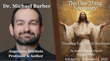 Dr. Michael Barber invites you to join Fullness of Truth in Lafayette, Louisiana on Oct. 31 & Nov. 1