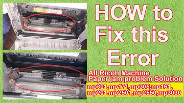 Ricoh Mp171,mp305,mp301,mp161,mp201,mp2501,mp2550 Fusing Unit Paper Jam Error||Paper jam/feed issue.