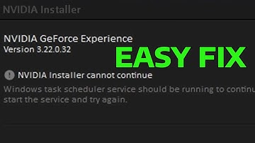 How To Fix NVIDIA Installer Cannot Continue Error