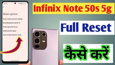 Phone Reset kaise kare Infinix Note 50s 5g/How to Reset Infinix Note 50s 5g/Full Reset kaise kare