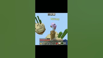 Minecraft Skywars but i can only use my fist #shorts