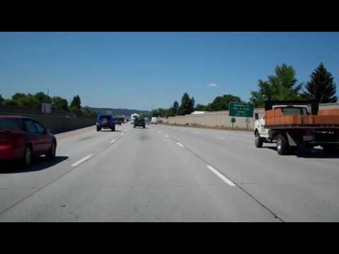Westbound Interstate 90 In Spokane, Washington