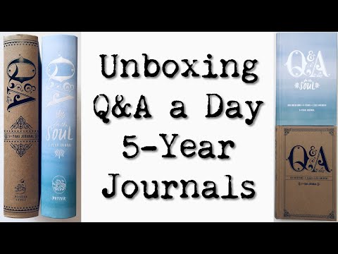 [19] Q&A a day for the soul  |  Clarkson Potter five year journals unboxing