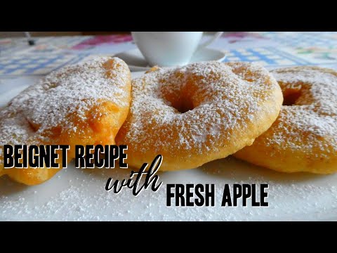 Beignet Recipe with Fresh Apple || Vegan Apple Beignet Recipe || How to make Beignet Easy