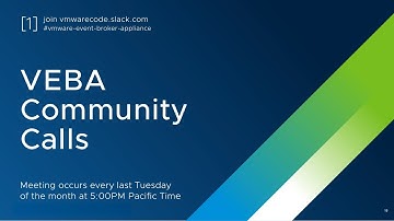 VEBA Community Call: Session [01]