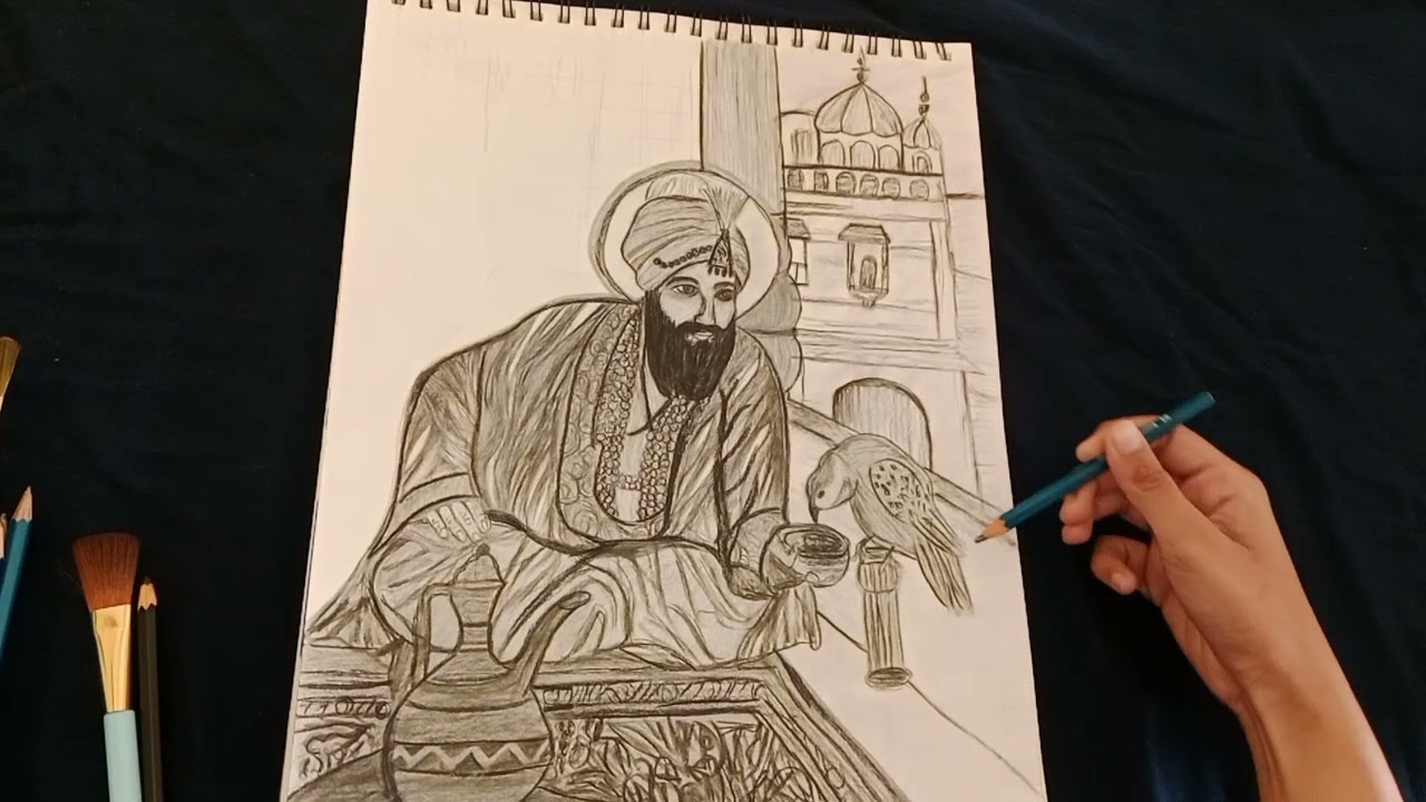 Dhan shri guru gobind singh ji portrait 🪯