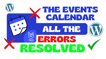 The Events Calendar , Plugin with ERRORS? Solve it right now | WordPress plugin