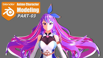 Blender Anime Character Modeling Part 3/3 | Shion Mgr