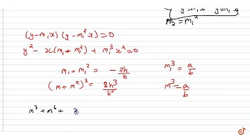 If the slope of one of the lines represented by `a x^2+2h x y+b y^2=0` is the square of the oth...