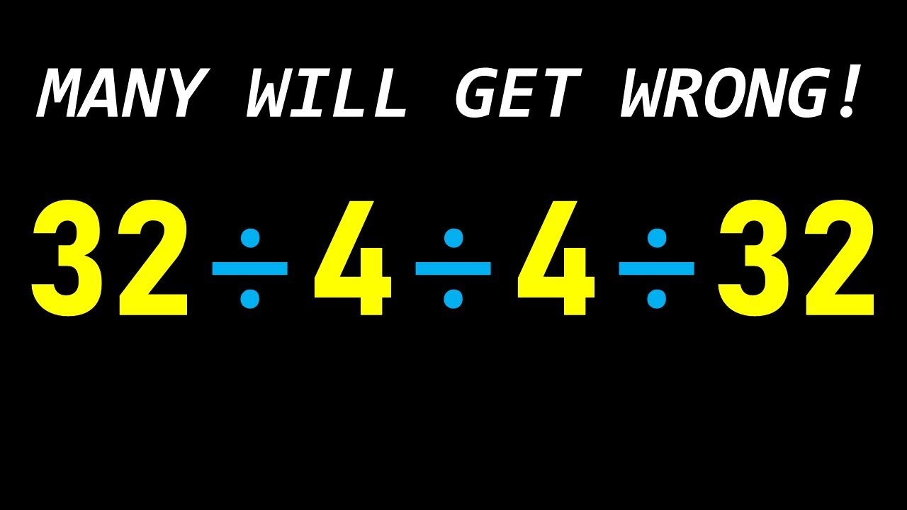 Can You Solve This Simple Math Problem? - YouTube