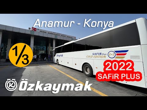 #120 TELEVİZYONSUZ TEMSA SAFİR PLUS / Özkaymak Seyahat / Anamur - Konya Otobüs Yolculuğu 1.Bölüm