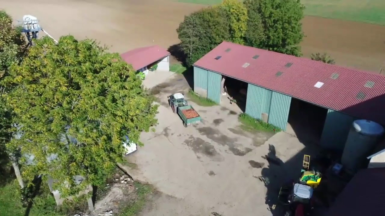 Ramassage des pommes mécanique en Normandie