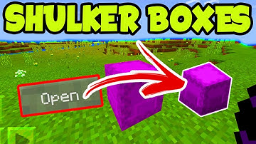 Minecraft PE 1.0 // "SHULKER BOXES" MCPE 1.0 Update Addon SHULKER BOXES - Minecraft Pocket Edition