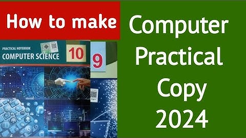 How to make Computer Science Practical Copy || 10th computer practical copy 2023