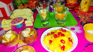 Miniature Fruit Custard Recipe | মিনি কিচেনে ফ্রুট কাস্টার্ড রেসিপি