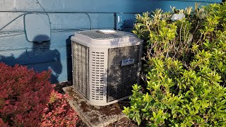Tempstar Smart Comfort Air Conditioner Running.