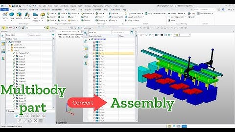 ZW3D Tips - Convert multibody to assembly | Chuyển đổi part nhiều khối solid sang dạng Assembly