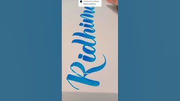 Tag Ridhima 🏷️❤️ and mention your name #calligraphy #art #shorts