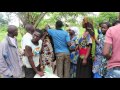 Dj starting malaria net distribution at kyangwali refugee settlement uganda peopleweaver