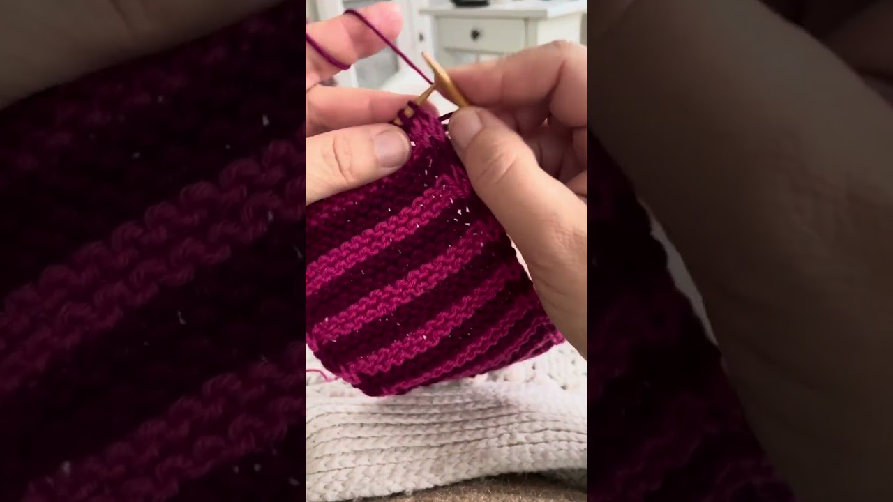 Sophie Scarf gestreift stricken, Sophie Scarf striped, Icord gestreift