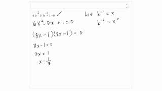 Solution to Problem 8b Take Home Test 4 Intermediate Algebra - Solve by substitution method
