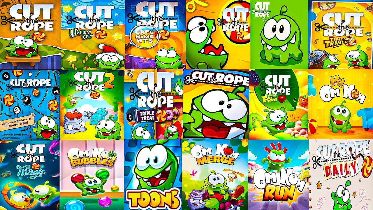 Эволюция игр CUT-THE-ROPE (2010–2023)