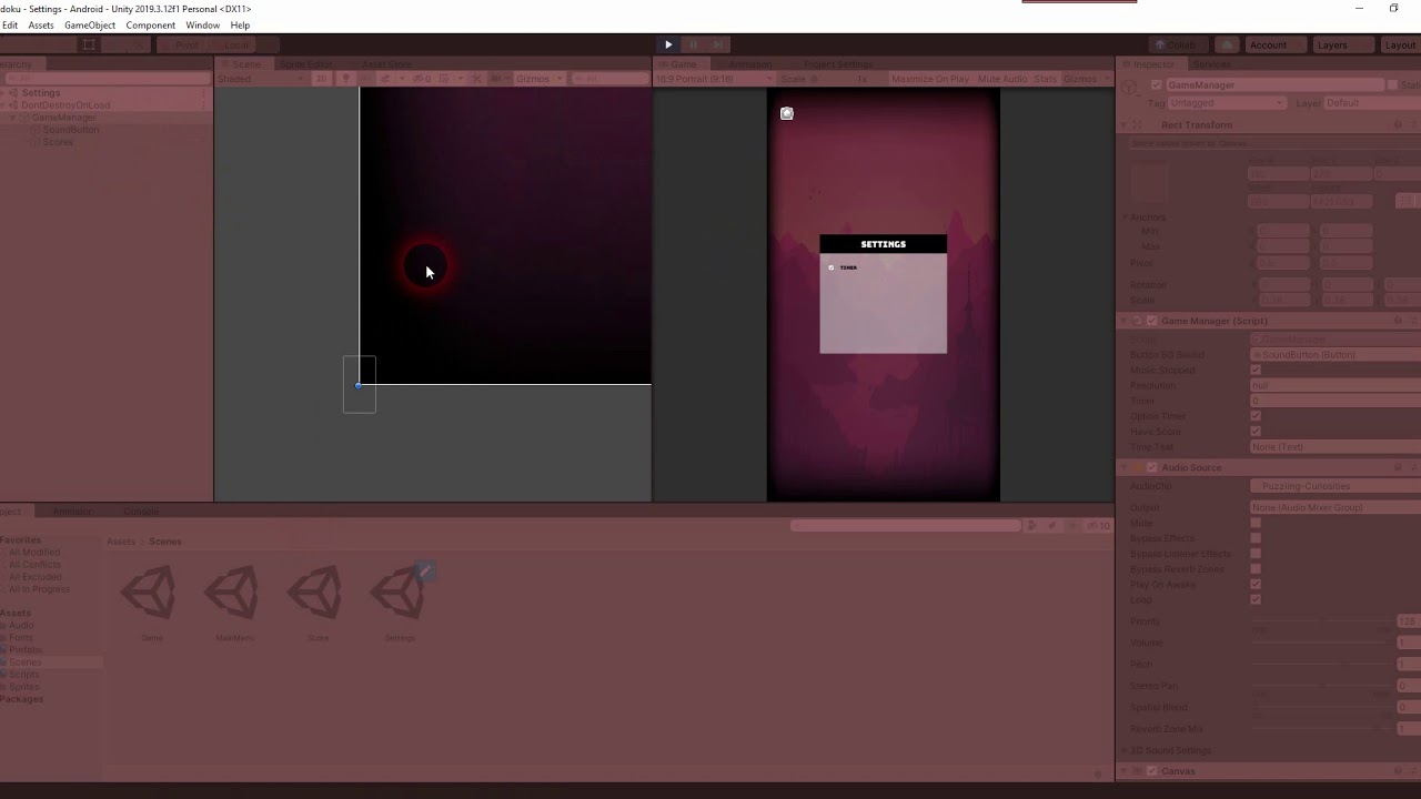 [FR] Testons l'Unity UI Toggle - Settings d'un timer - YouTube