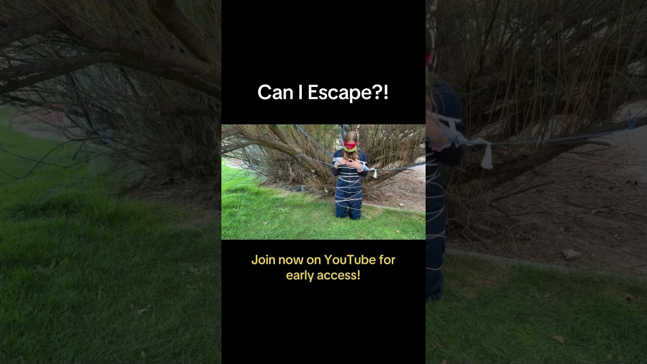 Can I escape?! Watch now with early access on YouTube as a member!! #escapechallenge