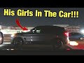 Guy In SOCCER MOM CAR Tries To Race My 1000Hp Mustang!!! + Car Meet Rice or Nice