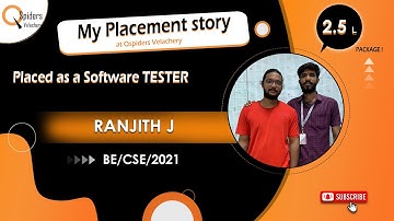 My Placement Story As a | Software Tester | QSpiders/JSpiders Velachery.