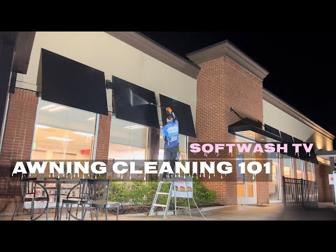 How to Clean & Maintain Outdoor Fabric Awnings Pressure Washing Tips by SOFTWASH TV