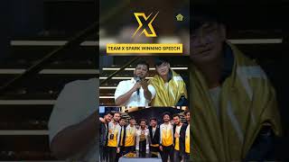 TEAM X SPARK BGIS WINNING SPEECH 🏆🔥 #tx #teamxspark #scoutop