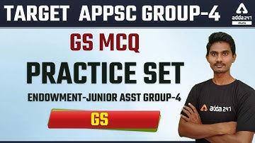 TARGET APPSC GROUP-4 | GS-ENDOWMENT-JUNIOR ASST GROUP-4 GS MCQ PRACTICE SET - APPSC | ADDA247 Telugu