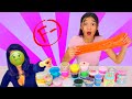 MY MOM GRADES MY SLIME COLLECTION!!!HELP!!!