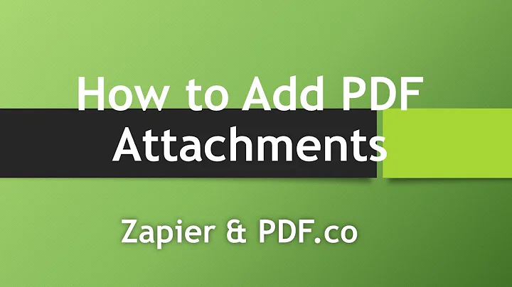 How to Add PDF Attachments using PDF.co and Zapier
