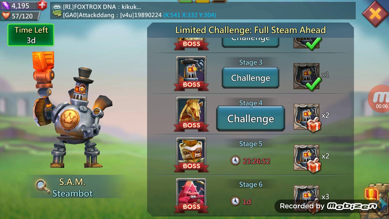 7 day challenge steambot stage 4