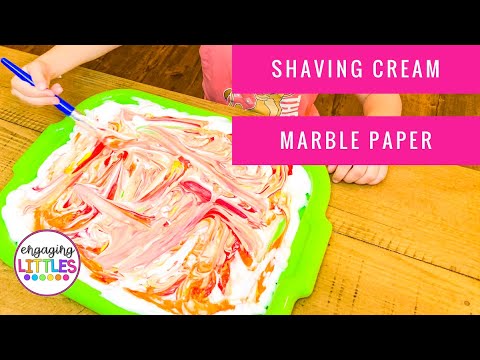 Process Art Marbled Paper - Kids Art Activities