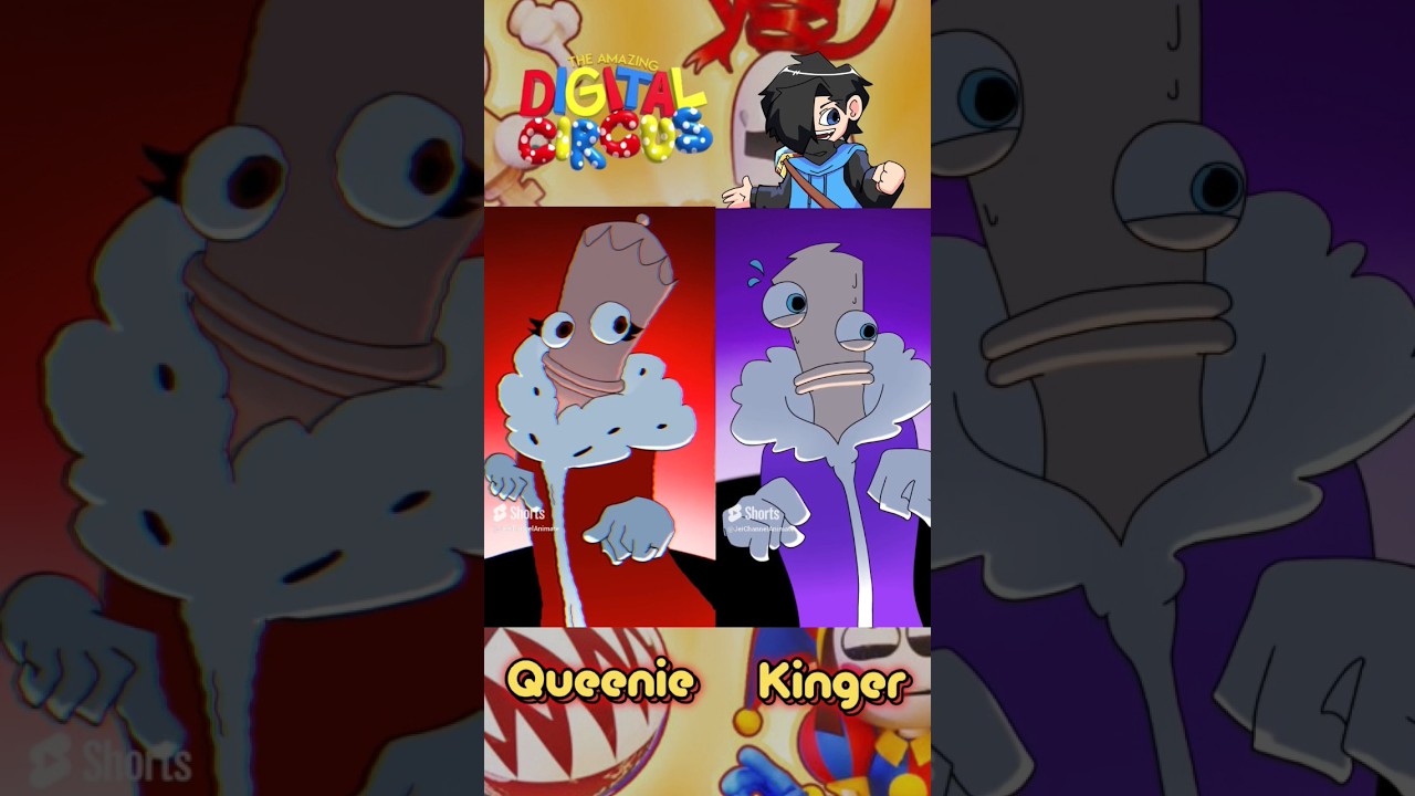 Queenie and Kinger Transformation Comparison | Digital Circus 