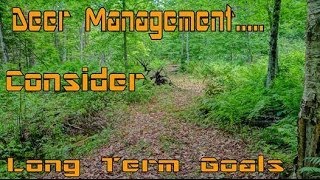 "Deer Management" - Consider Long Term Goals