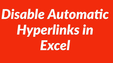 How to avoid or disable automatic hyperlinks during data entry in Excel