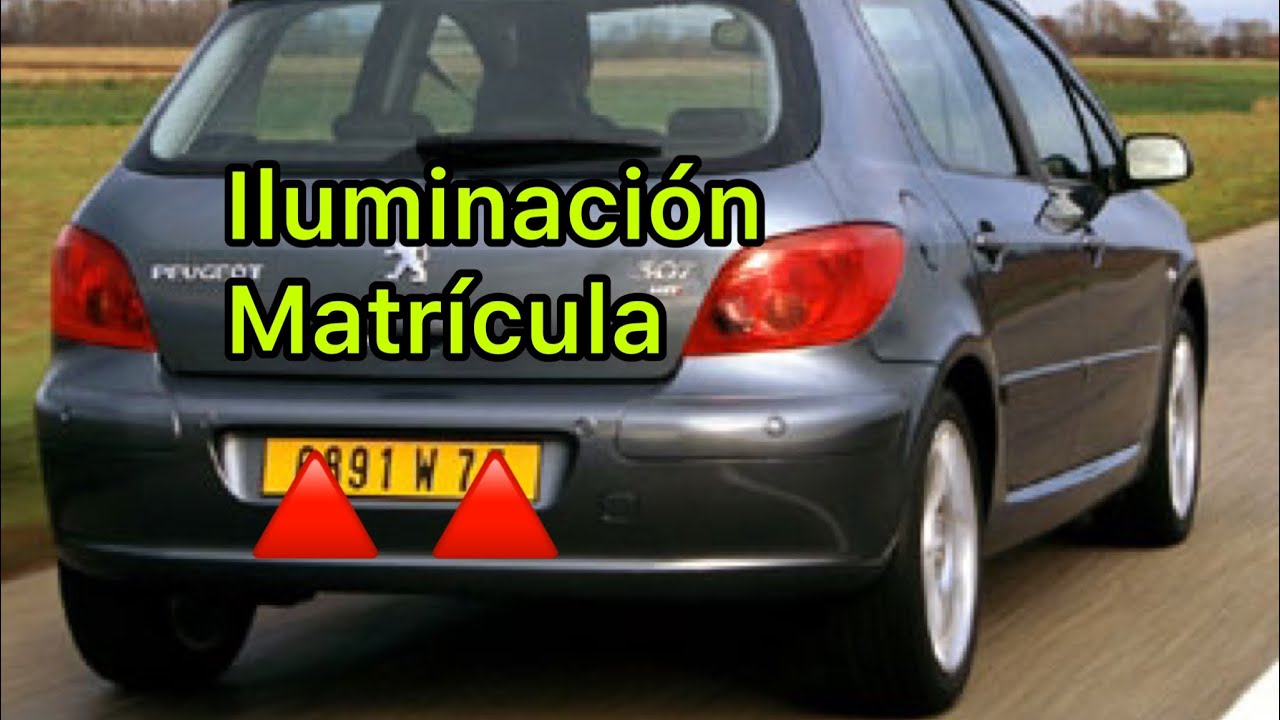 Peugeot 307 como reemplazar y limpiar luz de patente o matrícula