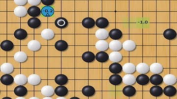 Counting points and advantages in trading. OGS 4k teaching game and review. Go, Weiqi, baduk.